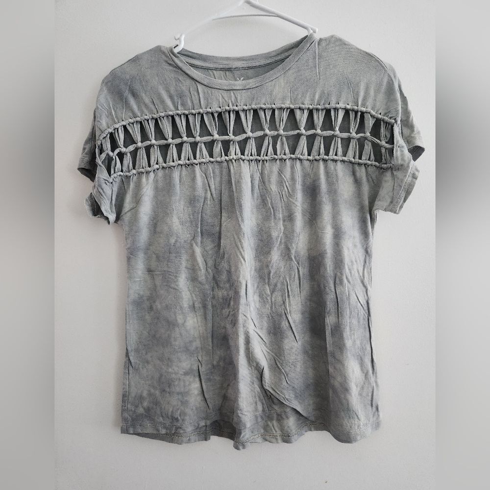 American Eagle Outfitters Tie Dye Cut Out Top Sz XS